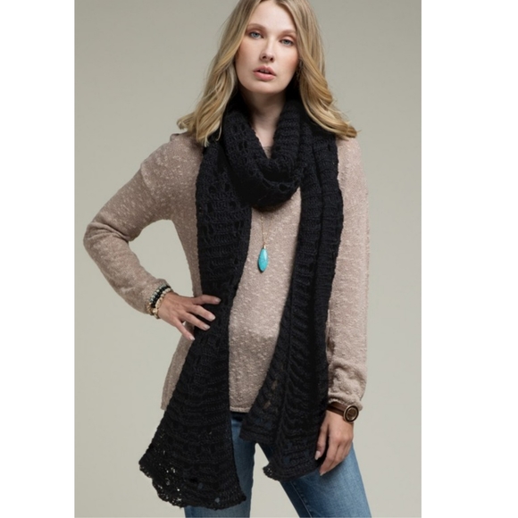 OPEN KNIT OBLONG SCARF - Picture 2 of 7